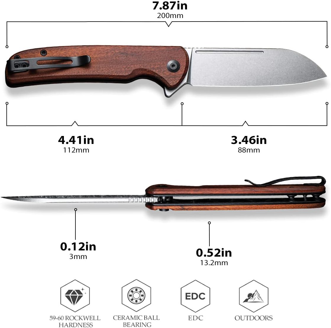 CIVIVI Chevalier Folding Pocket Knife