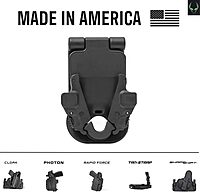 Alien Gear Locking Belt Slide – Fits 1.5” to 2.25” Belts – QDS Compatible Holster Attachment – Professional-Grade Security