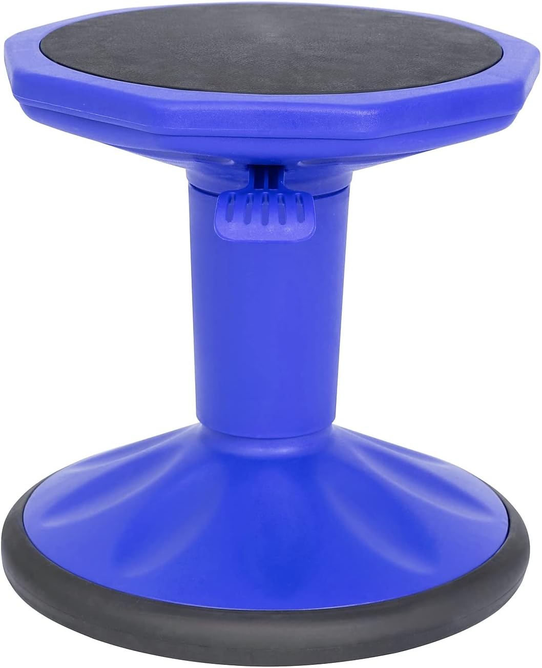 FLASH FURNITURE Carter Adjustable Height Active Learning Stool, Backless Wobble Stool with 360-Degree Swivel, 14-18 in H