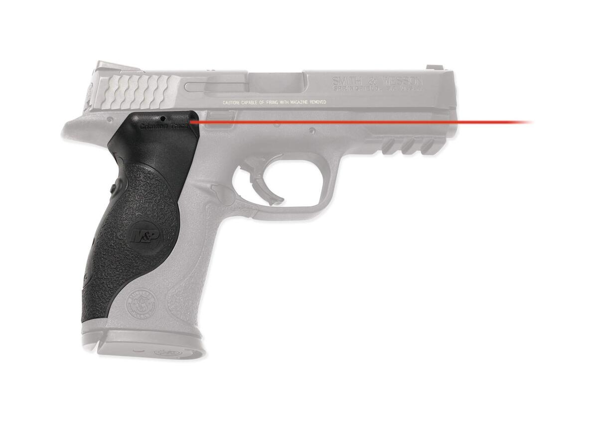 Crimson Trace LG-660 Lasergrips with Red Laser, Heavy Duty Construction and Instinctive Activation for Smith & Wesson M&P Full-Size Pistols, Defensive Shooting and Competition