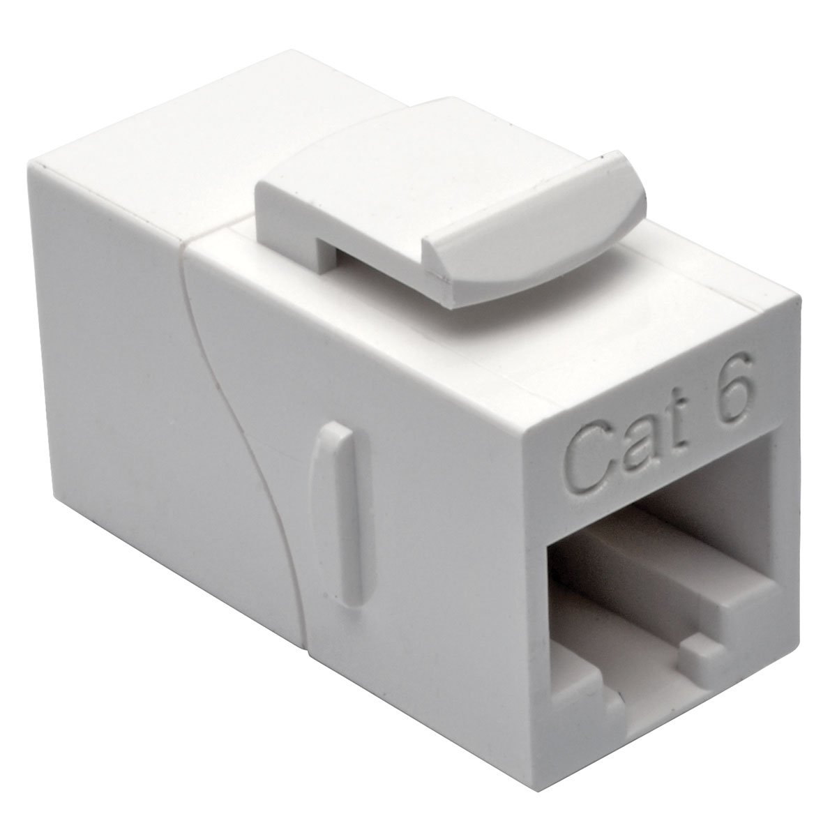 TRIPP LITE N235-001 Cat6/Cat6a Straight-Through Modular In-Line Snap-In RJ45 Coupler