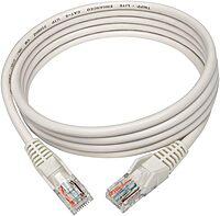 Tripp Lite Cat5e 350 MHz Snagless Molded (UTP) Ethernet Cable (RJ45 M/M) PoE White 5 ft. (1.52 m) - Category 5e - N001005WH