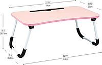 Mind Reader Lap Desk Laptop Stand Bed Tray Folding Legs Portable MDF
