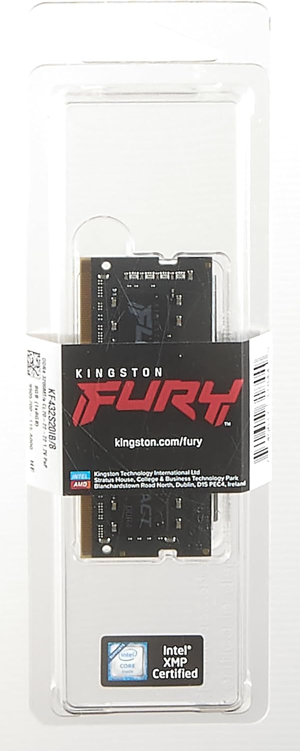 Kingston FURY Impact 3200MHz DDR4 CL20 SODIMM Laptop Memory