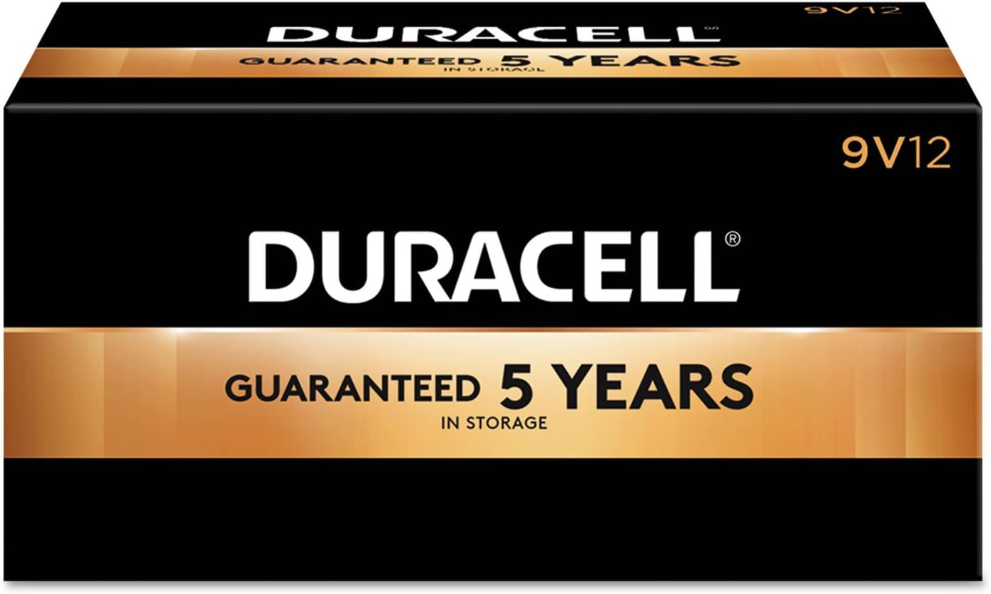 Duracell PGD MN1604BKD Coppertop Battery, Alkaline, 9V Size (Pack of 12) 12 Count (Pack of 1)