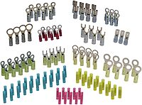 Ancor 220003 Marine Grade Electrical Premium Nylon Insulated Double Crimp Funnel Entry Connector Kit (18 to 10-Gauge