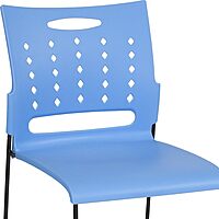 Flash Furniture HERCULES Series 881 lb. Capacity Sled Base Stack Chair with Air-Vent Back