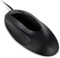 Kensington Pro Fit Ergo Wired Mouse - Cable - Black - USB - 3200 dpi - 5 Button(s)