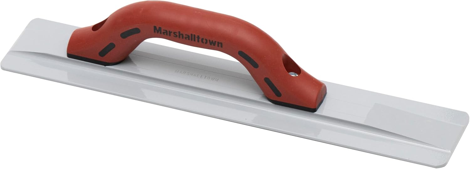 MARSHALLTOWN 16 Inch Beveled End Magnesium Hand Float, Concrete, DuraSoft Handle, Cast Magnesium Blade, Made in the USA, 145D