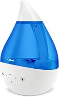 CRANE Drop 4-in-1 Ultrasonic Cool Mist Top-Fill Humidifier with Sound Machine, Night Light & Aroma Tray