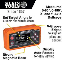 Klein Tools 935DAGL Digital Level Angle Finder with Programmable Angles