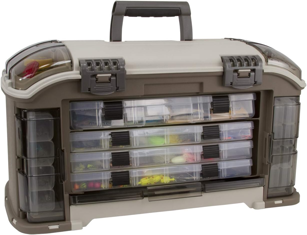 Plano Angled 787 Guide Series Stowaway Tackle System- Includes 7 Stowaways, Fishing Tackle Storage, Premium Tackle Storage
