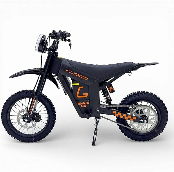 kugookirin Wish 01 SE EV Dirt Bike with Hydraulic Disc Brakes – High Safety 1500W Electric Scooter Off Road