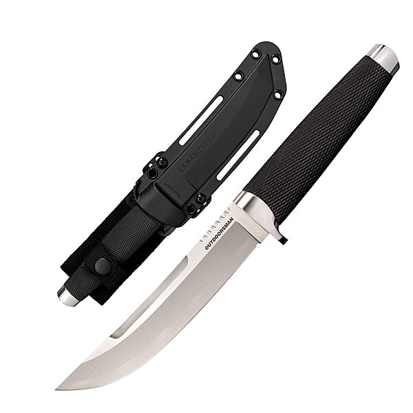 Cold Steel Outdoorsman 6" VG-10 San Mai Razor-Sharp Straight Back Blade 5.125" Kray-Ex Handle Multi-Purpose Fixed Blade Knife w/Secure-Ex Sheath