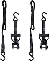 KEEPER Extreme Webbing Combat Ratchet Tie-Downs with Double J Hooks