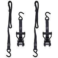 KEEPER Extreme Webbing Combat Ratchet Tie-Downs with Double J Hooks