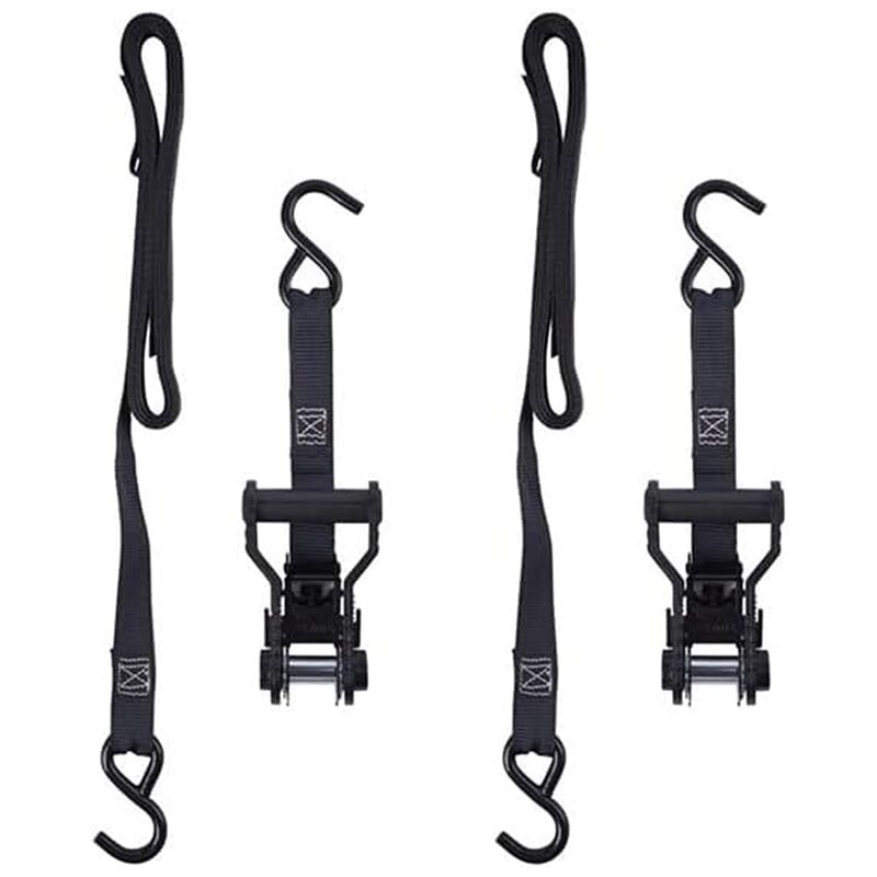 KEEPER Extreme Webbing Combat Ratchet Tie-Downs with Double J Hooks