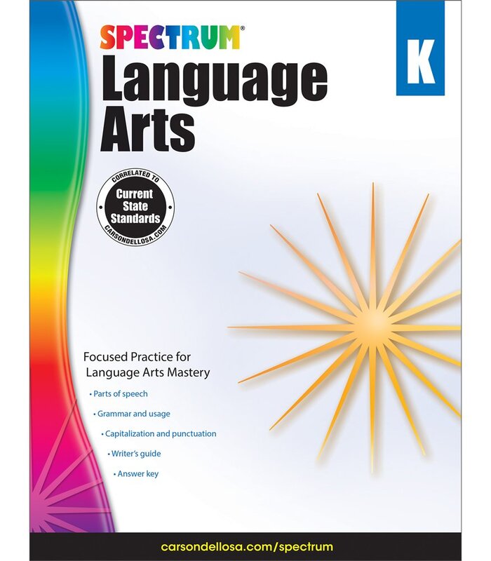 Carson-Dellosa Spectrum Language Arts Workbook, Kindergarten - Grade K Paperback