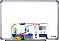 BAZIC Magnetic Dry Erase Board Aluminium Frame 24"x36", Whiteboard, Dry Erase Markers, Magnets, Board Cleaner, Magnetic Eraser, Aluminum Tray, 1-Pack Aluminum Frame (Value Set) 36"W x 24"H