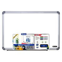 BAZIC Magnetic Dry Erase Board Aluminium Frame 24"x36", Whiteboard, Dry Erase Markers, Magnets, Board Cleaner
