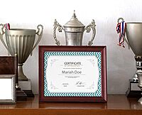 Barker Creek Turquoise Chevron Computer Paper, 8-1/2 x 11 Inches, 50 Sheets