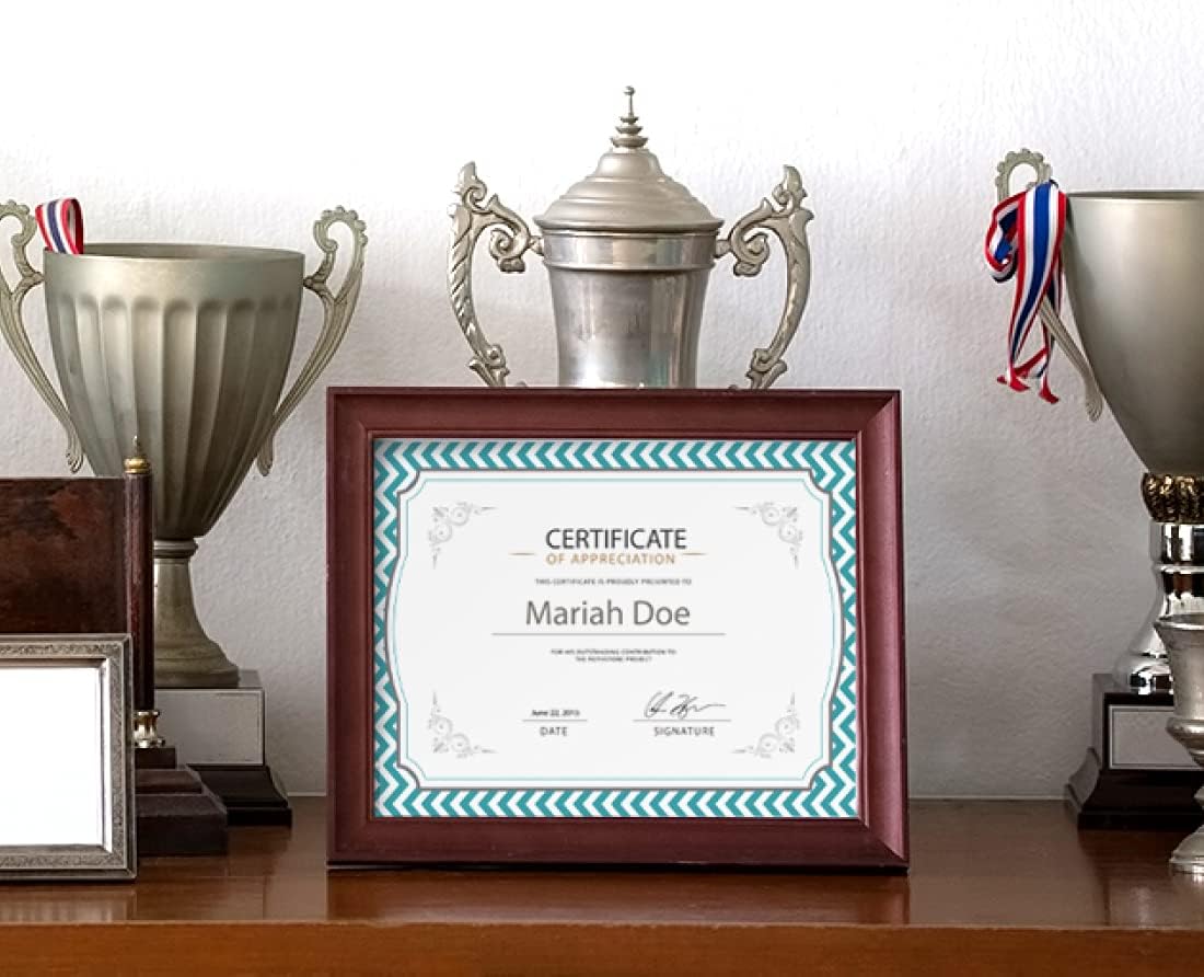 Barker Creek Turquoise Chevron Computer Paper, 8-1/2 x 11 Inches, 50 Sheets