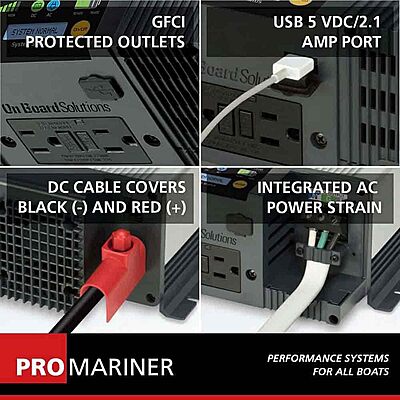 ProMariner TruePower Plus Series Inverters (12V DC to 115VAC)