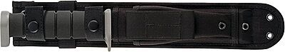 Ka-Bar 1281, D2 Fighting/Utility Knife, Serrated, Black Cordura Sheath