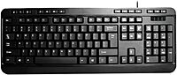 Adesso AKB-132PB Multimedia Desktop Keyboard, Black