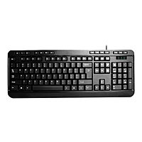 Adesso AKB-132PB Multimedia Desktop Keyboard, Black