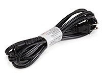 Monoprice 107673 10-Feet 18AWG Unpoloraized C7 to NEMA 1-15 AC Power Cable - Black (2 Pack)2