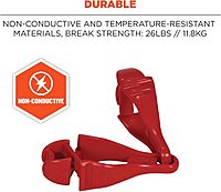 ERGODYNE Squids 3400 Glove Clip Holder with Dual Clips