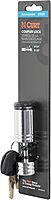 CURT 23520 Chrome Trailer Tongue Coupler Lock, 1/4-Inch Pin Diameter, Up to 7/8-Inch Span