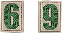 Maxpedition Gear Number 6/9 Patch 0.84 x 1.18-Inch Arid