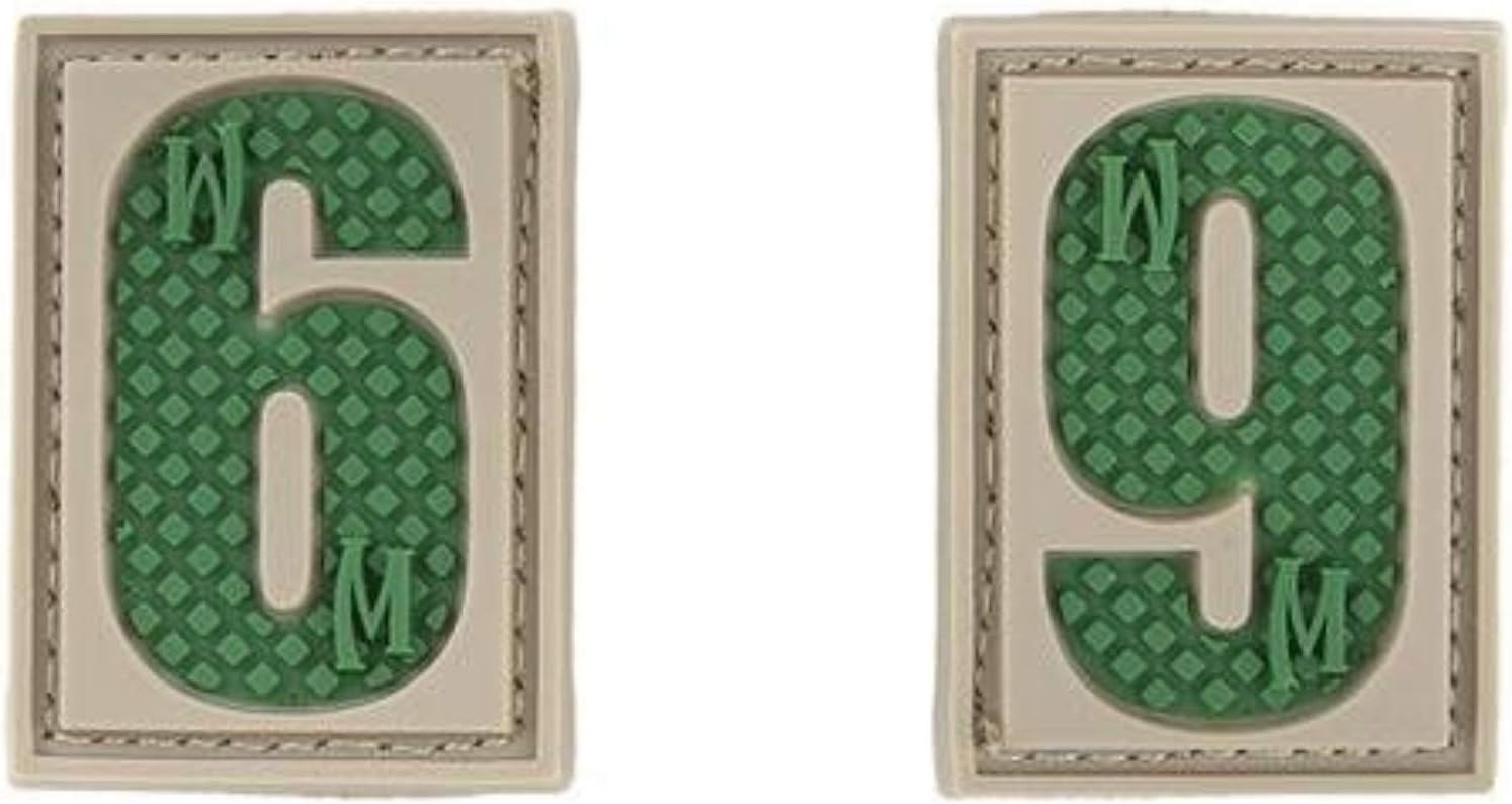 Maxpedition Gear Number 6/9 Patch 0.84 x 1.18-Inch Arid