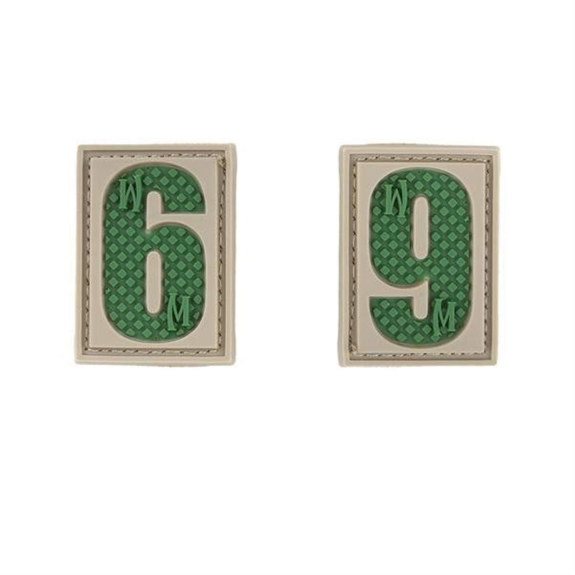 Maxpedition Gear Number 6/9 Patch 0.84 x 1.18-Inch Arid