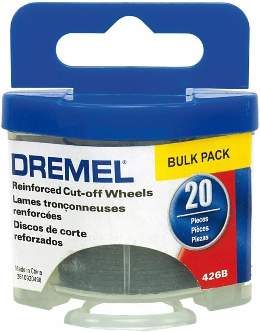 Dremel 426B Fiberglass Reinforced Cut-Off Wheels, 1-1/4-Inch (.045 mm) Wheel Diameter, Rotary Tool Cutting Disc Accessory