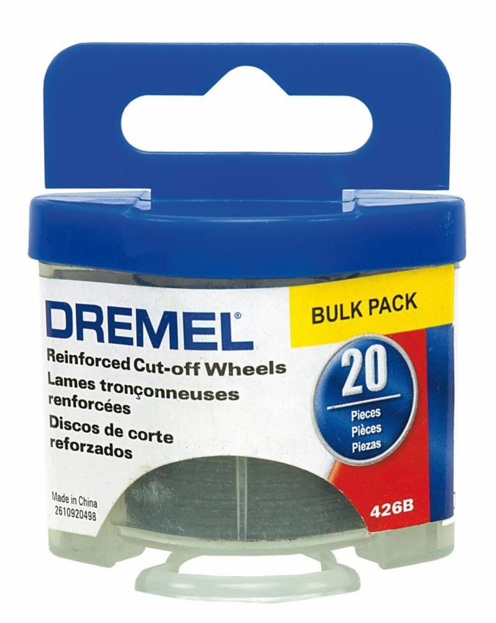 Dremel 426B Fiberglass Reinforced Cut-Off Wheels, 1-1/4-Inch (.045 mm) Wheel Diameter, Rotary Tool Cutting Disc Accessory