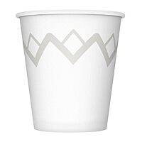 Highmark Paper Hot Cups, 10 Oz, Printed White, Pack Of 50