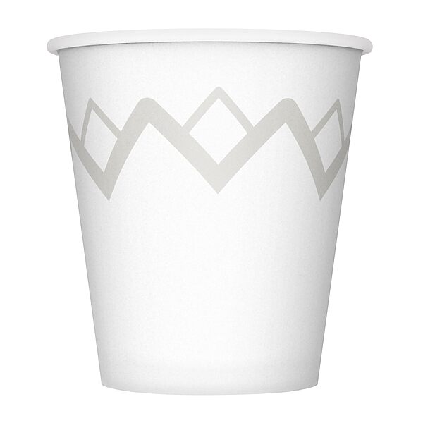 Highmark Paper Hot Cups, 10 Oz, Printed White, Pack Of 50