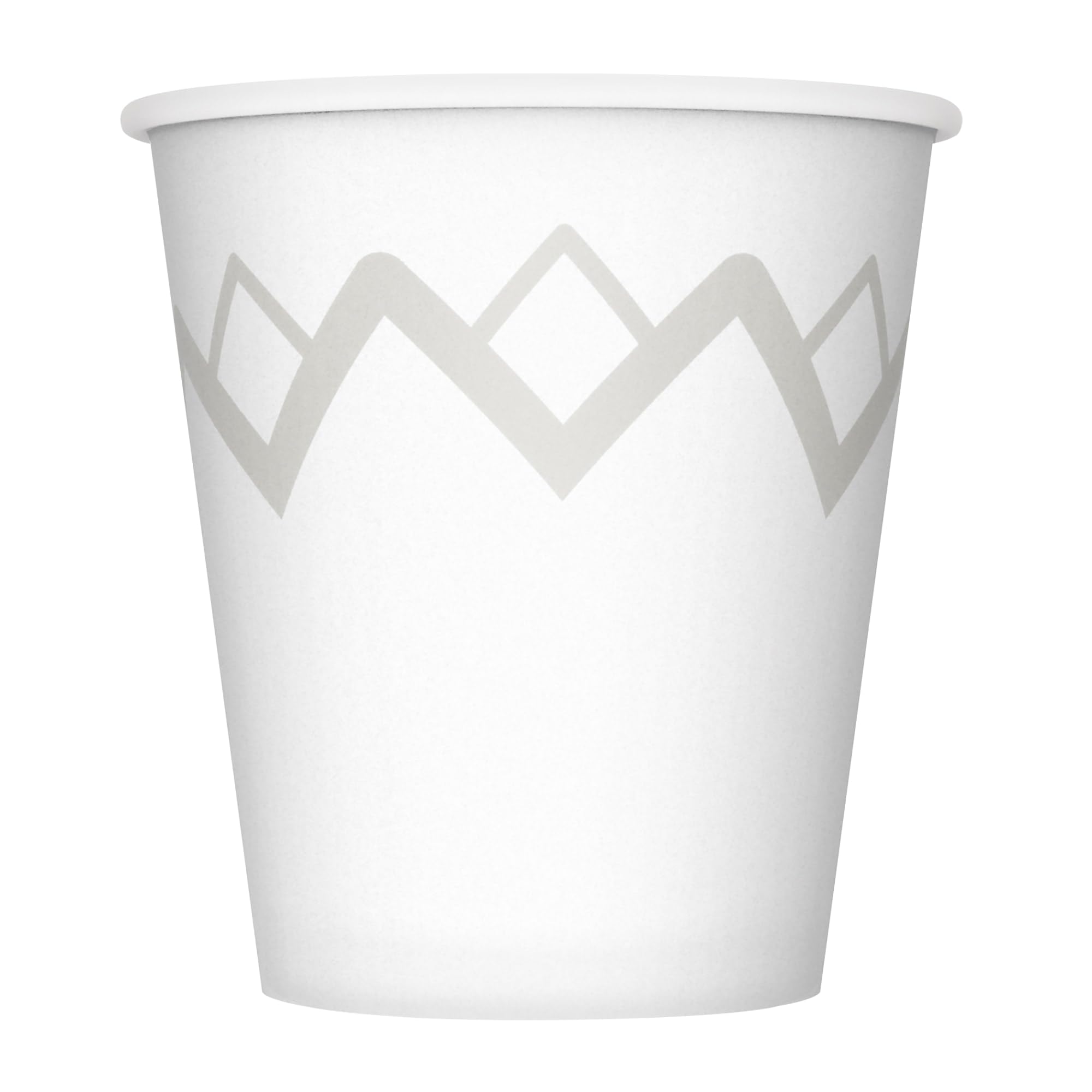 Highmark Paper Hot Cups, 10 Oz, Printed White, Pack Of 50