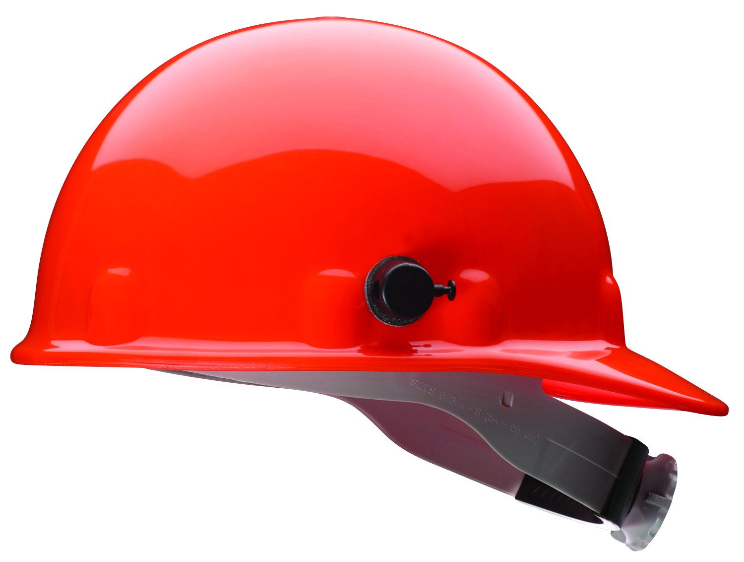 Fibre-Metal by Honeywell E2QRW03A000 Super Eight Ratchet Cap Style Hard Hat with Quick-Lok, Orange
