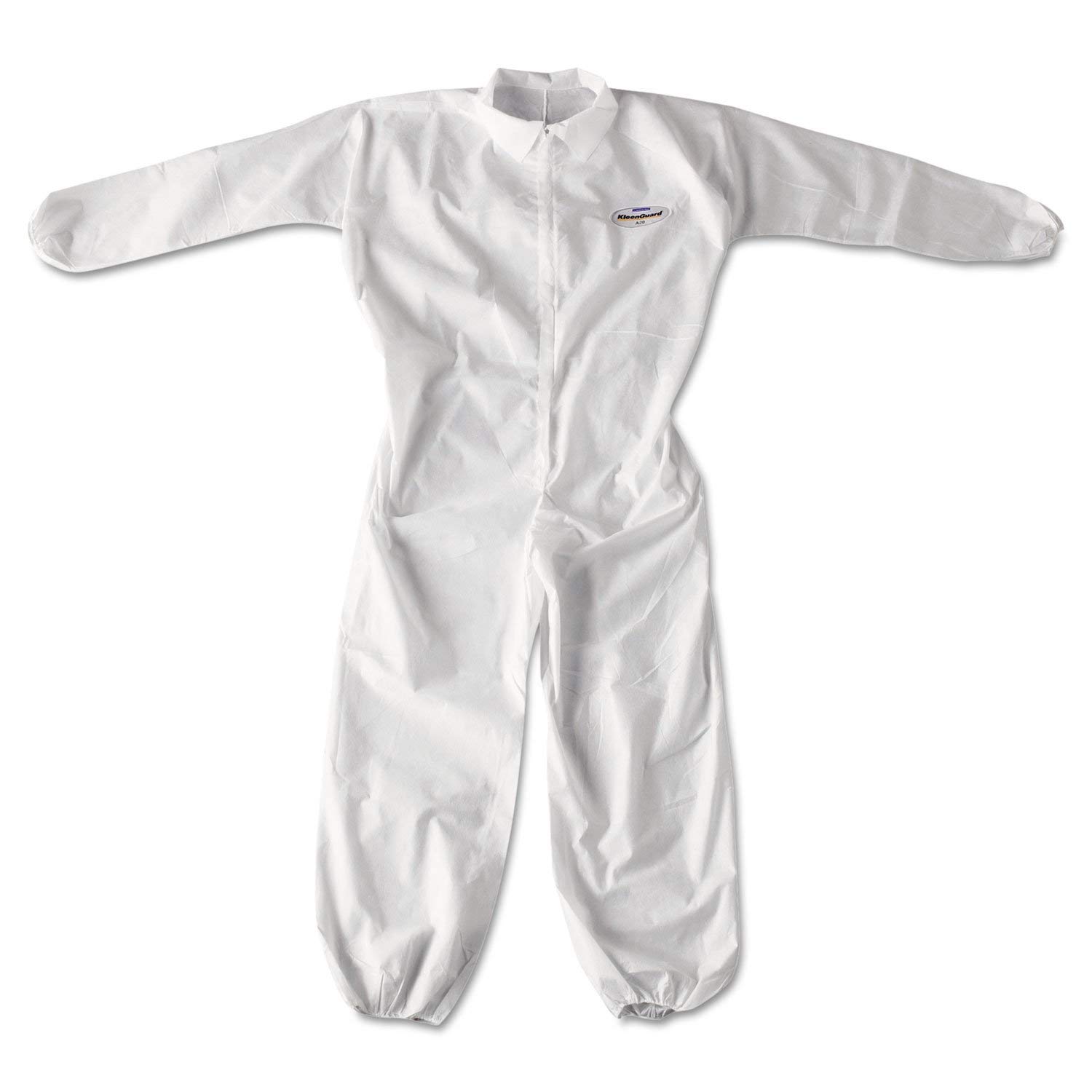 KLEENGUARD A20 Breathable Particle Protection Coverall, Zip Closure, 2X-Large, White