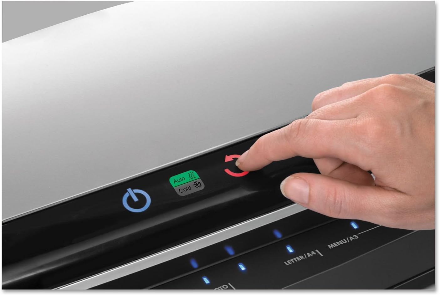Fellowes Jupiter 2 125 Laminator with 10 Pouches, 12.5 Inch (5734101), Black & Grey