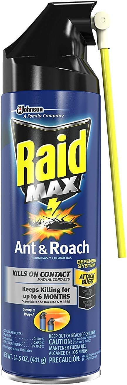 Raid Max Ant & Roach Aerosol Spray 14.50 oz (Pack of 3)