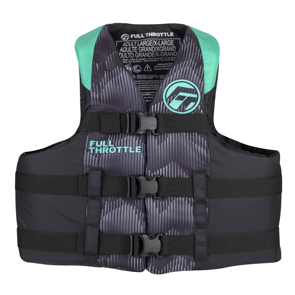 FULL THROTTLE Adult Nylon Life Jacket (USCG & Transport Canada Approved)