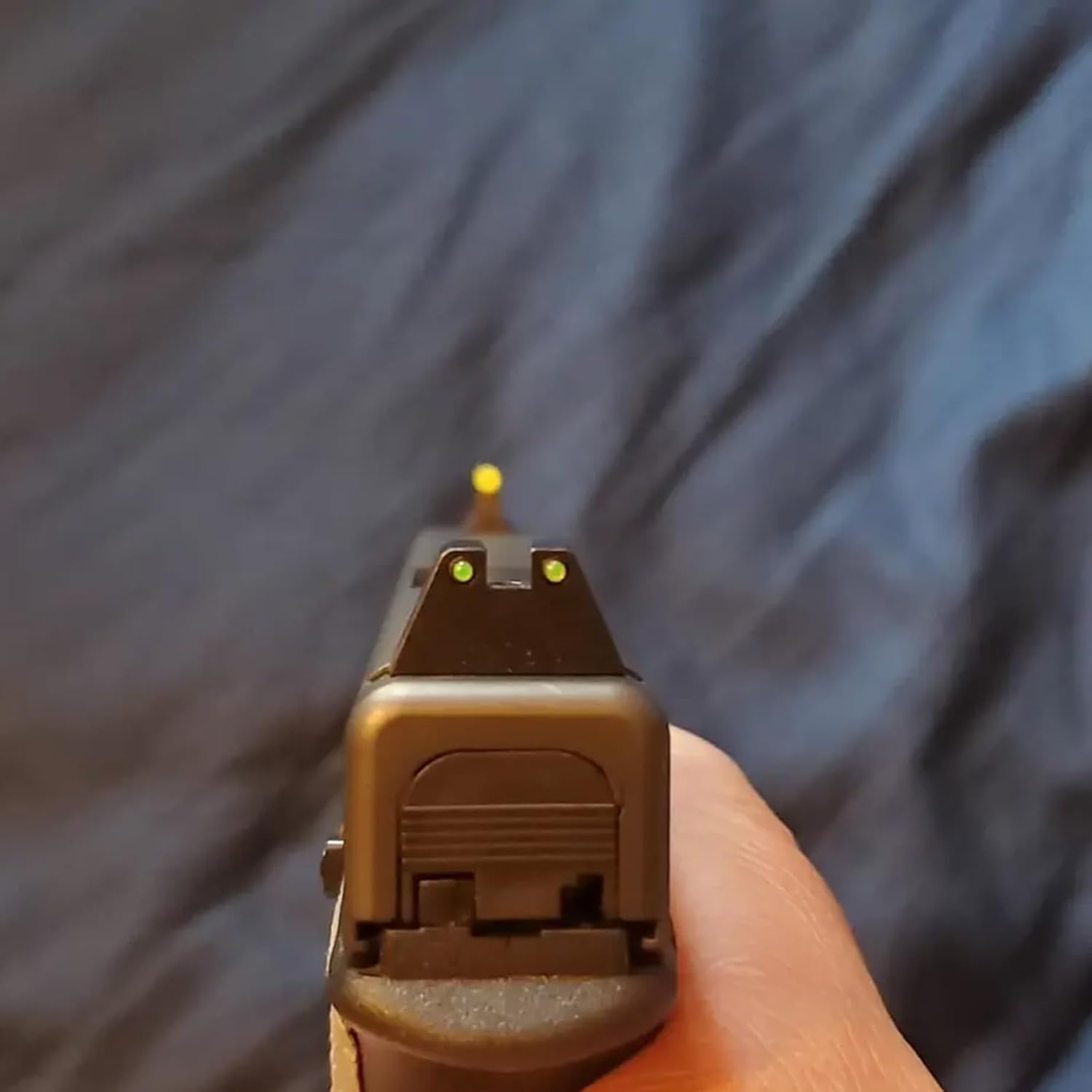 NIGHT FISION Suppressor-Height Tritium Night Sight Set for Glock