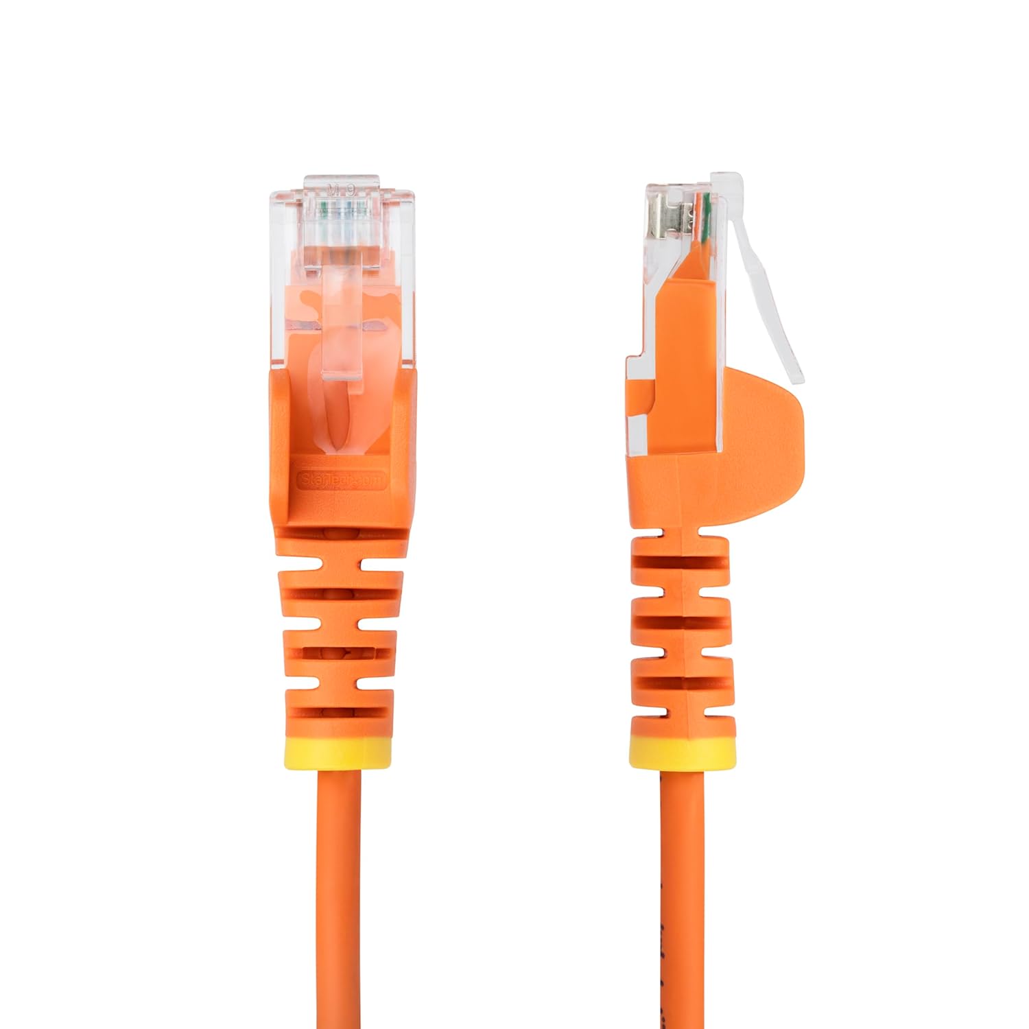6in Orange Slim CAT6 Ethernet Cable, Snagless RJ45, LSZH, 28AWG Pure Bare Copper, Slim Network Patch Cable/Cord
