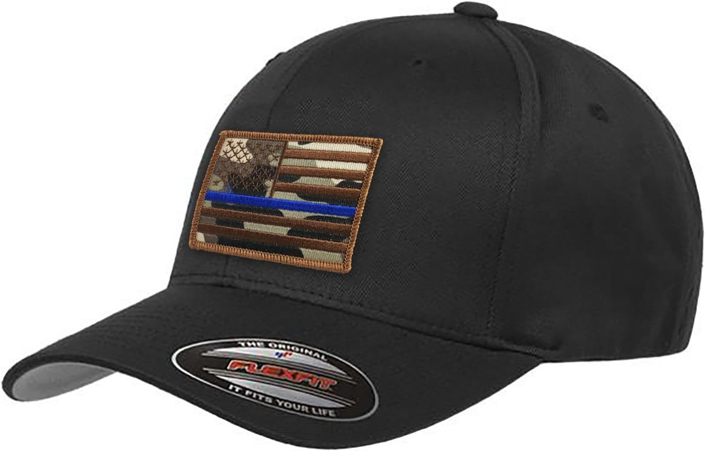 THIN BLUE LINE USA Flexfit American Flag Baseball Cap