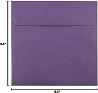 JAM PAPER Premium Dark Purple Invitation Envelopes - 25/Pack